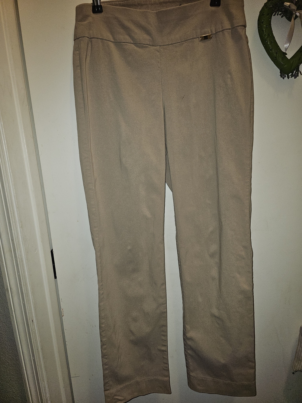 Women's Inc International Concepts Tan Trousers Size 4 Rayon Nylon Spandex Stret